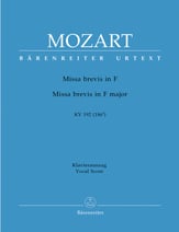 Missa Brevis in F, K. 192 SATB Choral Score cover